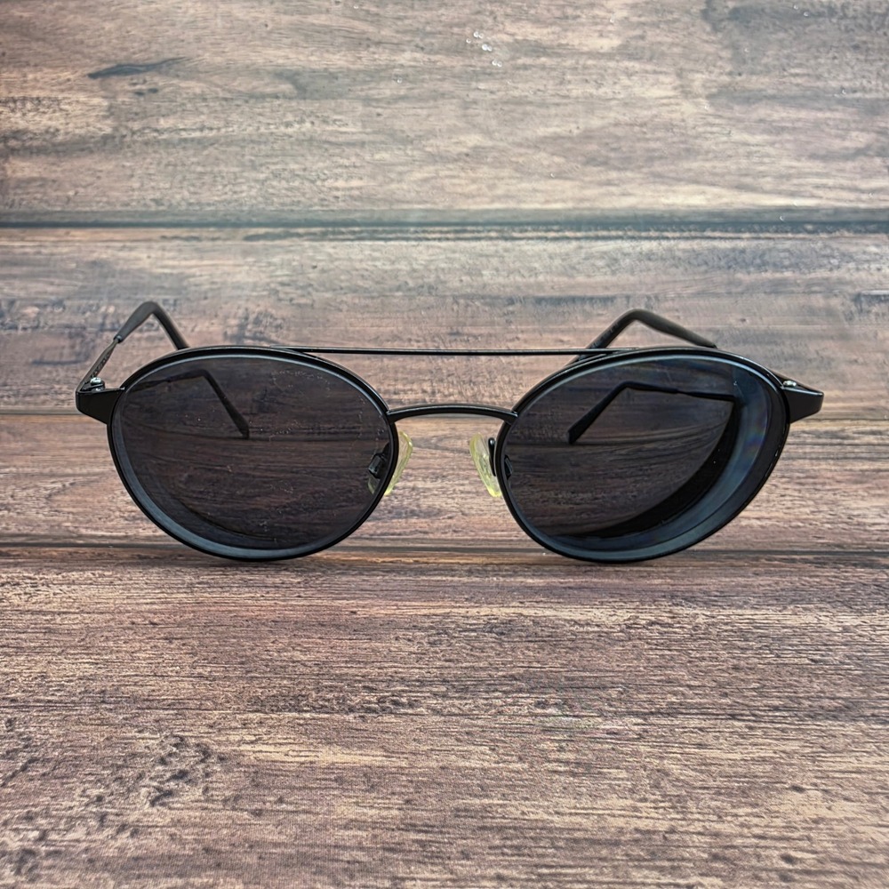 Warby Parker Fisher 2101 Black Metal Round Eyeglass 51-18-140 FRAMES ONLY